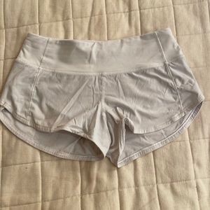 Woman’s white Lululemon shorts